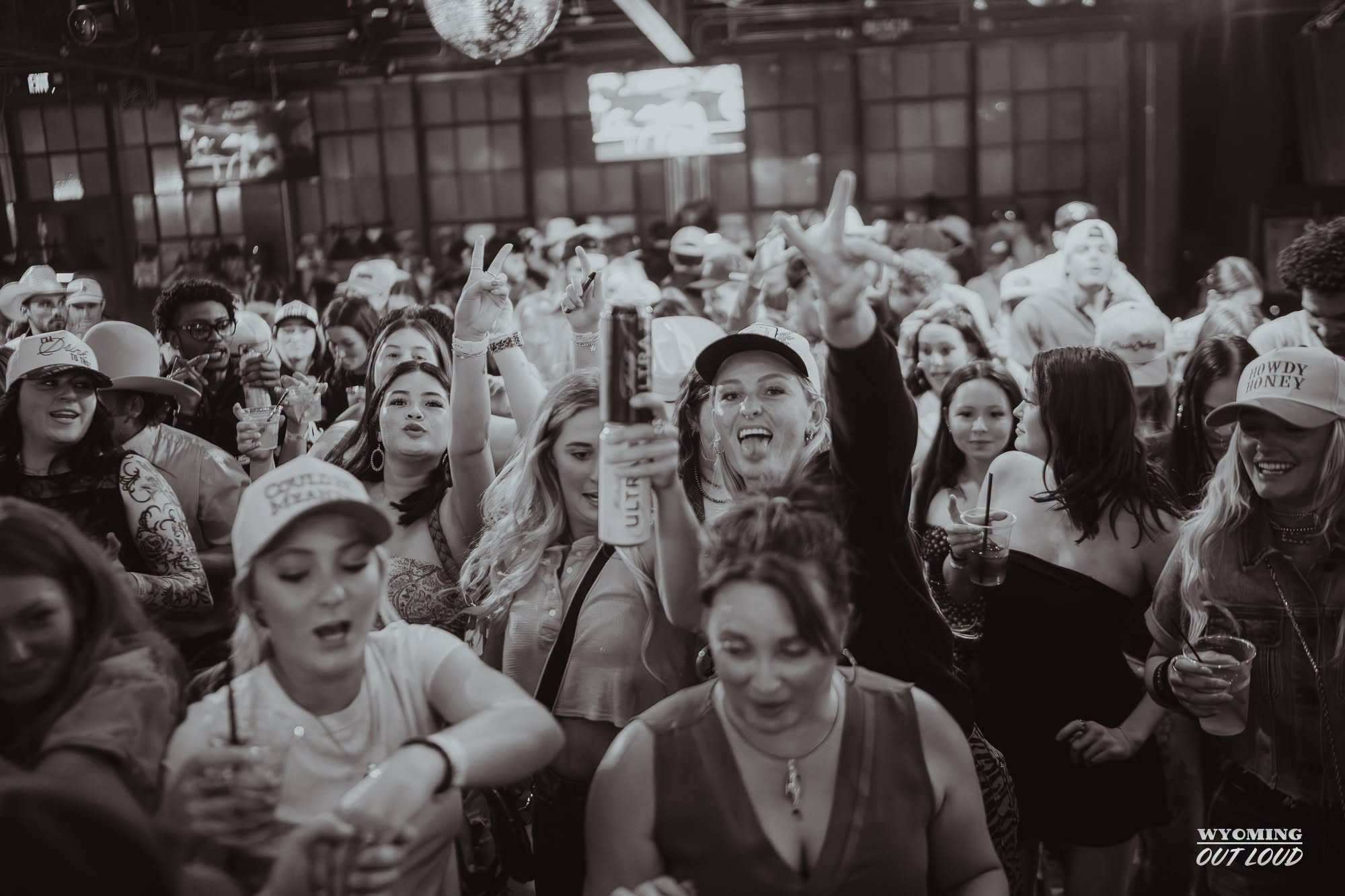A packed dance floor during CNFR week